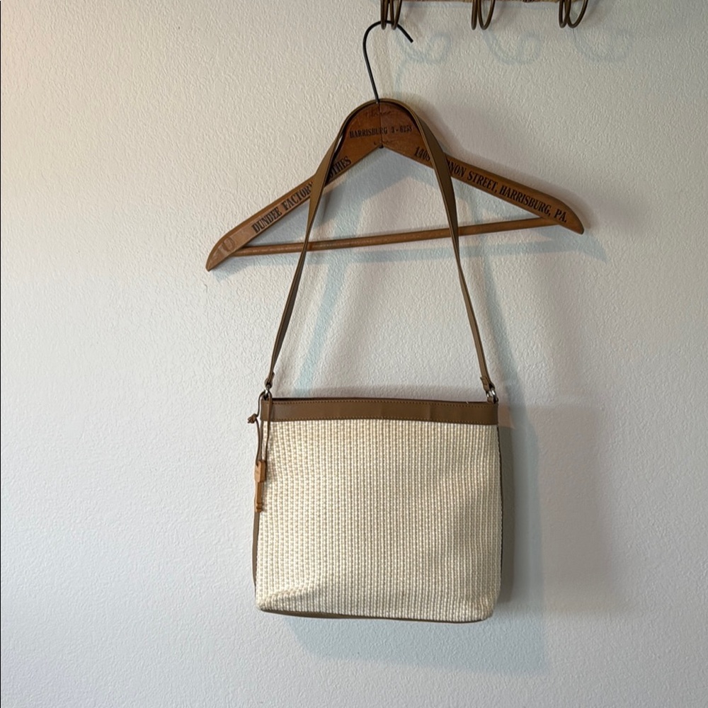 Fossil Cream and Tan Bag